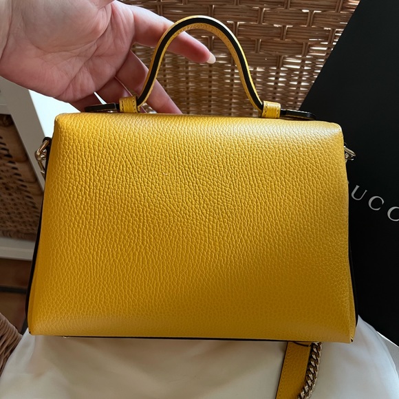 Authentic *New* Gucci Yellow Crossbody - Picture 7 of 10